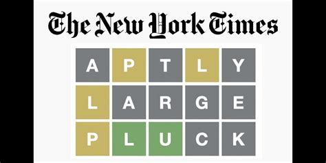 New york wordle hints - 1 day ago · How to play Wordle. Wordle lives here on the New York Times website.A new puzzle goes live every day at midnight, your local time. Start by guessing a five-letter word. The letters of the word ... 